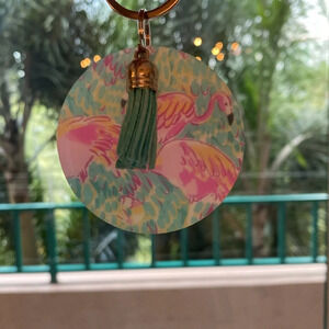 Flamingo keychain / bag charm